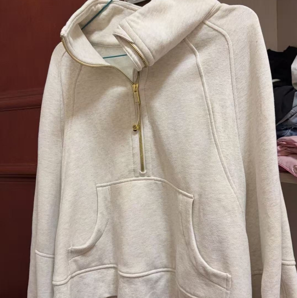 lululemon athletica Cream Cowl Neck Sweater